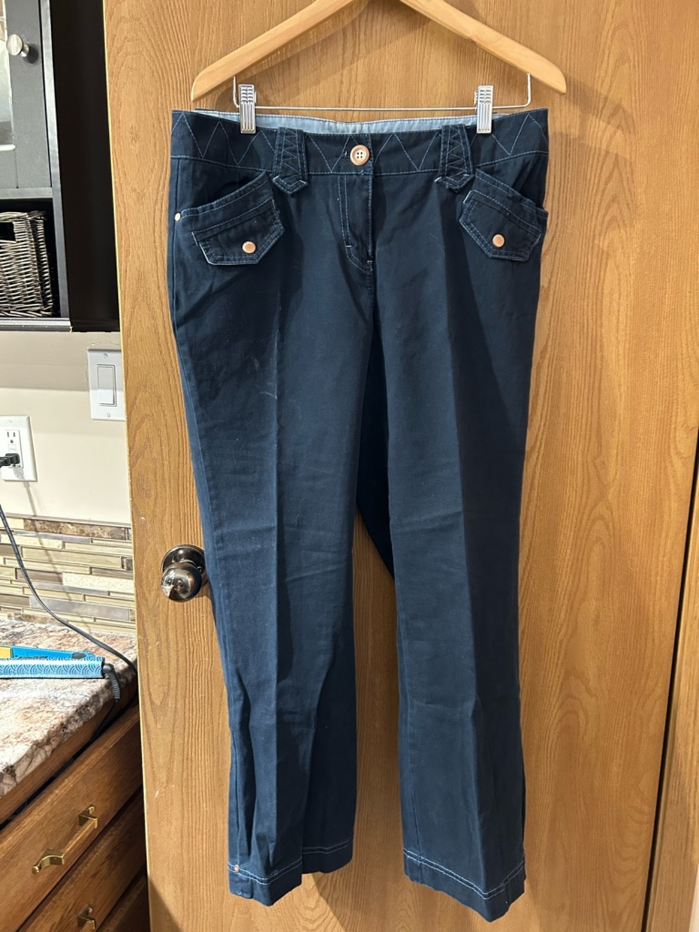 Cotton Ginny Navy Blue Pants